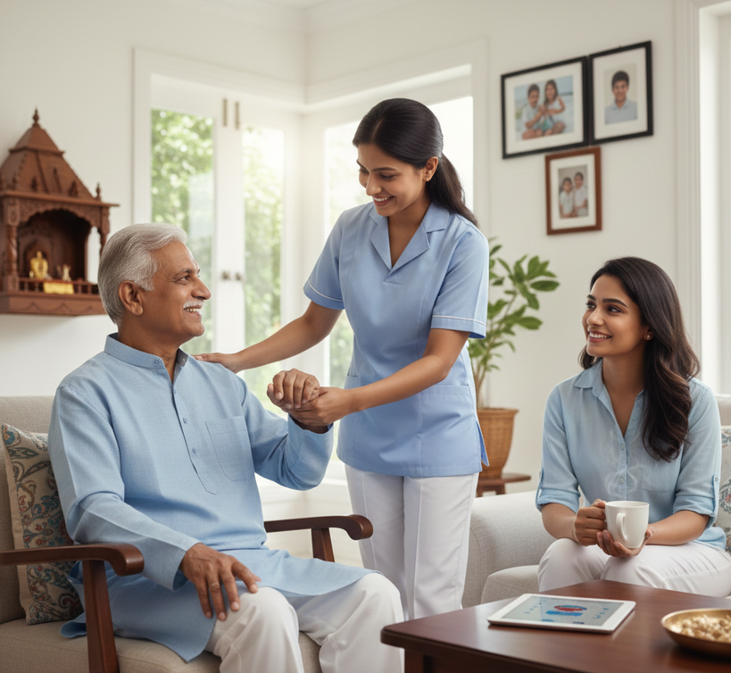 Professional elderly care services at home in Vidyaranyapura Bangalore